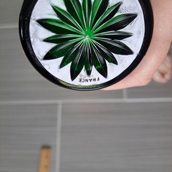 Cristal D'argues Durand Antique Emerald Cooler Green Glasses Tumbler - Picture 5 of 5